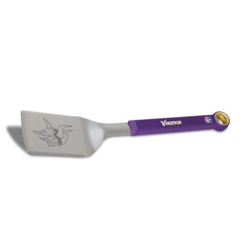 NFL Minnesota Vikings Stainless Steel Grill Spatula With Bottle Opener - Picture 2 of 4